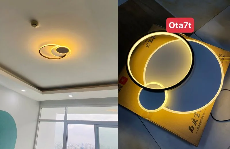 Kiểu dáng và chất liệu của Đèn Ốp Trần OTA7