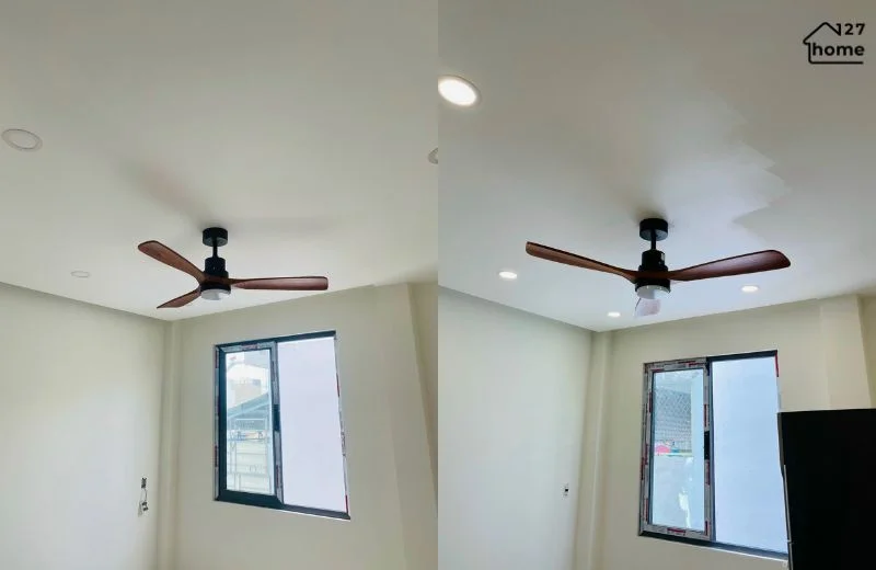 Kiểu dáng và chất liệu của Đèn Quạt Trần Suno QT5247
