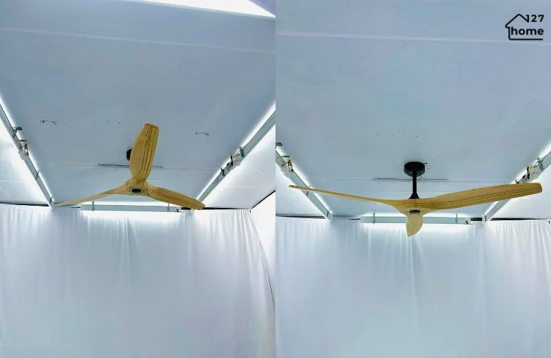 Kiểu dáng và chất liệu của Quạt Trần Clever QT51