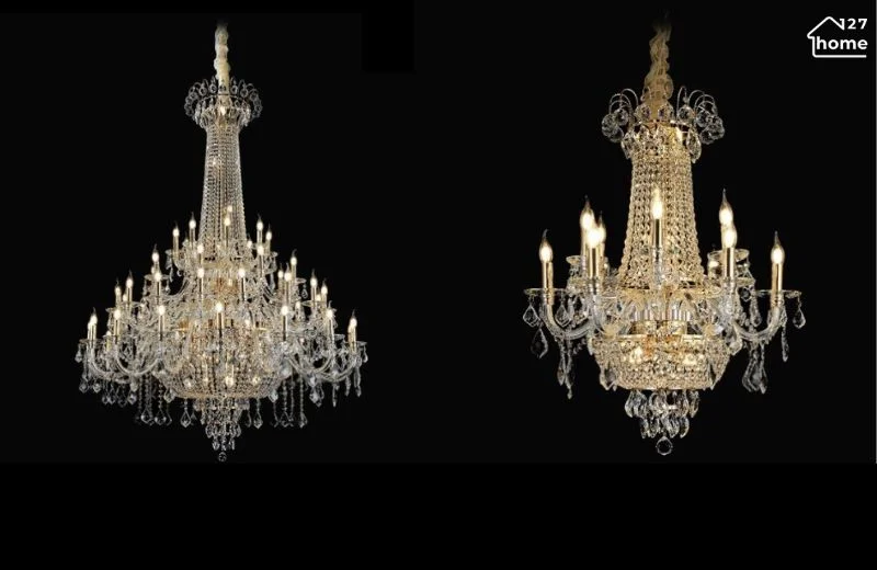 Thông tin chi tiết về Đèn Chùm Pha Lê DC8860T48 và DC8860T12