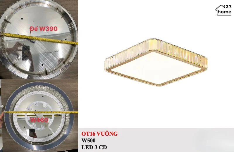 Thông tin chi tiết về Đèn Ốp Trần OT16