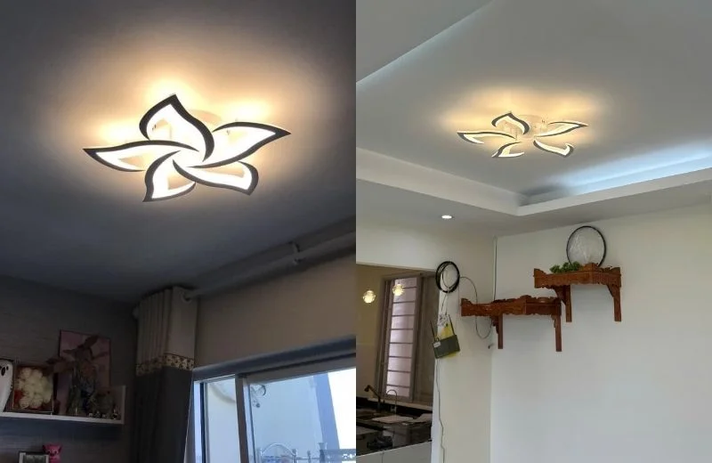 Ảnh thực tế đèn ốp trần mica OT36T5