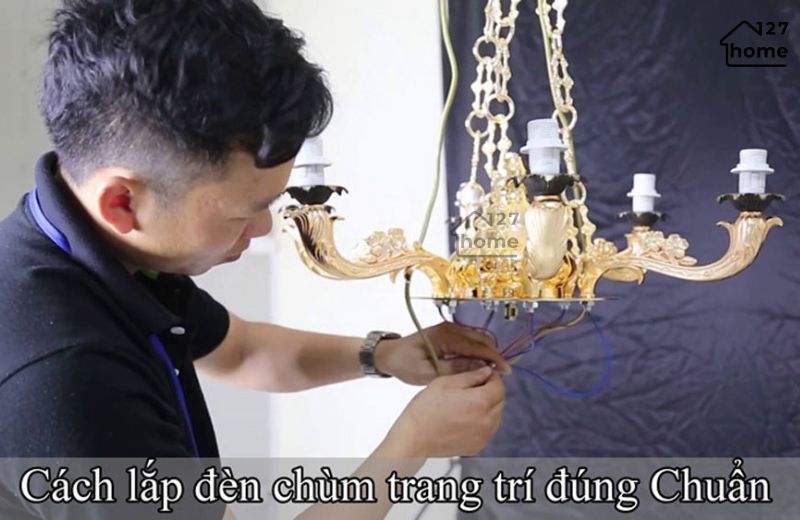 Cách bố trí và lắp đặt đèn chùm cổ đúng chuẩn