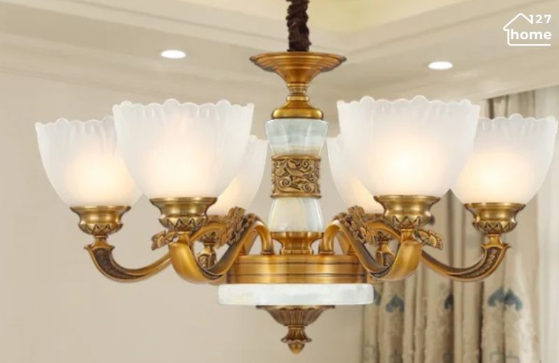 Hướng dẫn chọn đèn chùm bát đá phù hợp cho không gian nội thất sang trọng