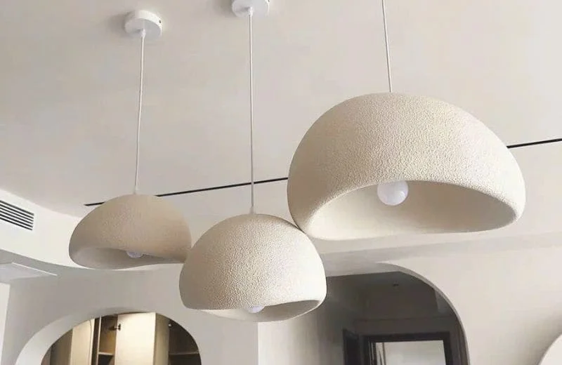 Đèn thả trần hiện đại THD85 được làm từ chất liệu nhựa composite