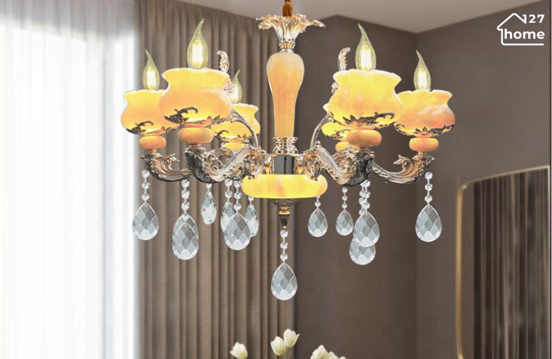 Đèn chùm bát đá – Biểu tượng của vẻ đẹp sang trọng và đẳng cấp