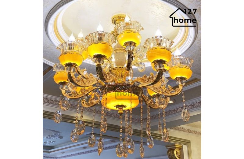 Thiết kế bát tinh tế, tạo điểm nhấn nhẹ nhàng và cổ điển cho căn phòng.