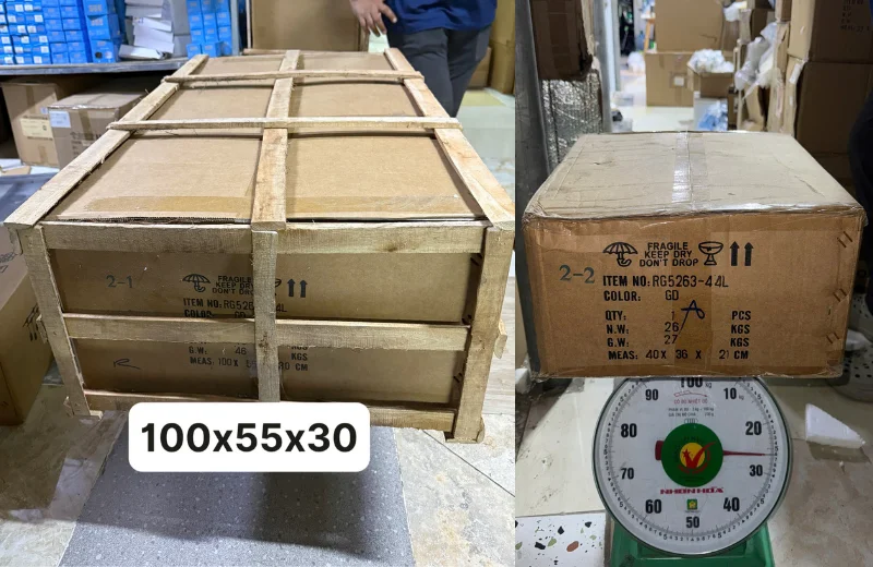 Kích thước, cân nặng Đèn Chùm Pha Lê DC5263N44