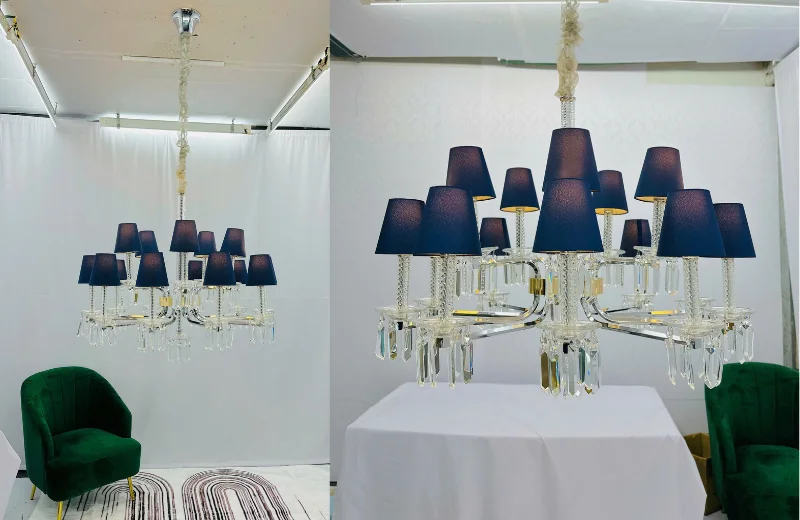 Ảnh thật Đèn Chùm Pha Lê DC8119