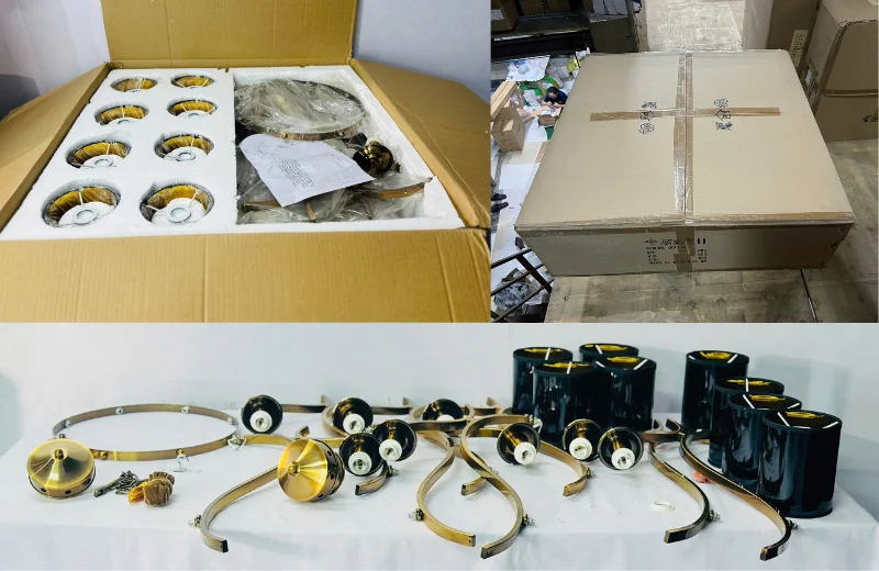 Ảnh cận chi tiết Đèn Chùm DC9018T8