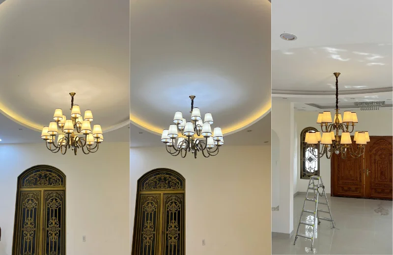 Ảnh thật Đèn Chùm DC9088T15