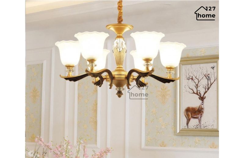 Đèn chùm đồng LED – sang trọng, bền bỉ và tiết kiệm điện năng.