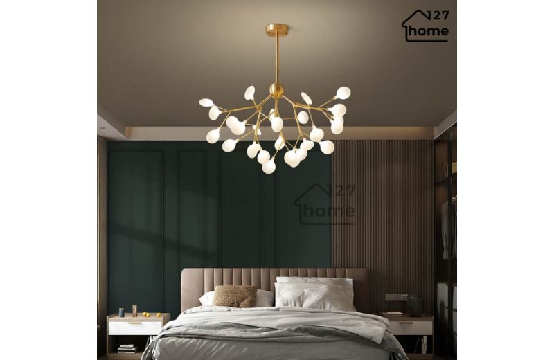 Đèn chùm hiện đại phòng ngủ – nhẹ nhàng và thư giãn