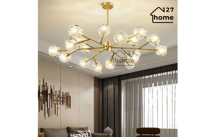 Đèn chùm hiện đại – Tối giản nhưng đầy phong cách.