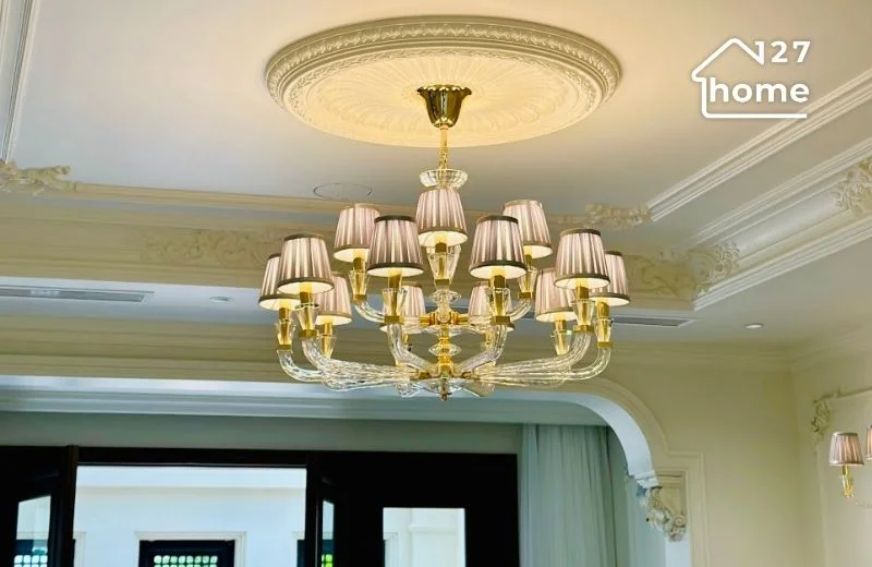 Mẫu đèn chùm với thiết kế hiện đại