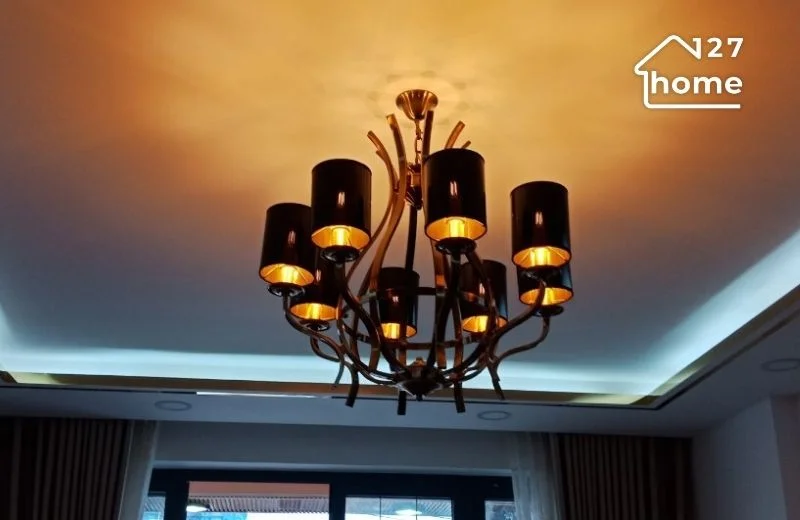 Đèn chùm Inox hoặc hợp kim