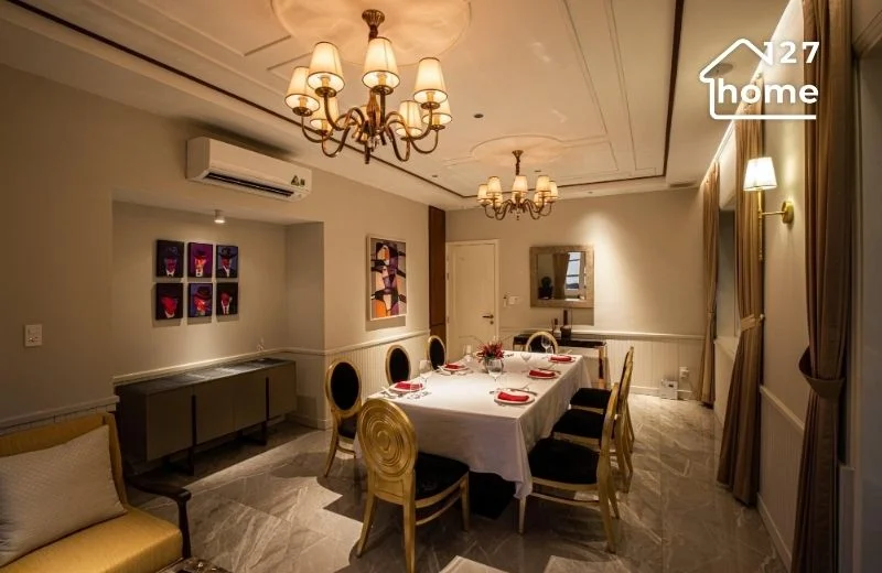 Giúp tạo không khí ấm cúng cho phòng ăn