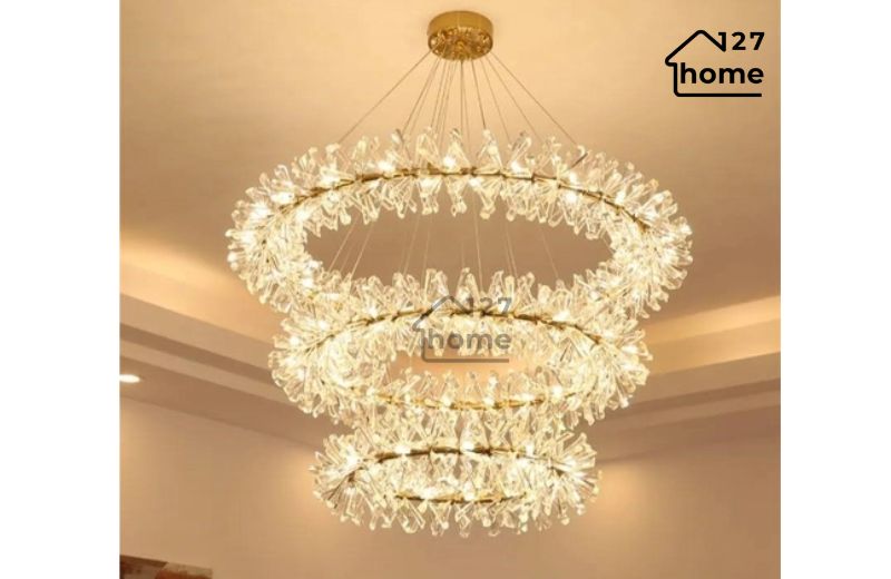 Đèn chùm phòng khách – Điểm nhấn hoàn hảo cho không gian sum họp.