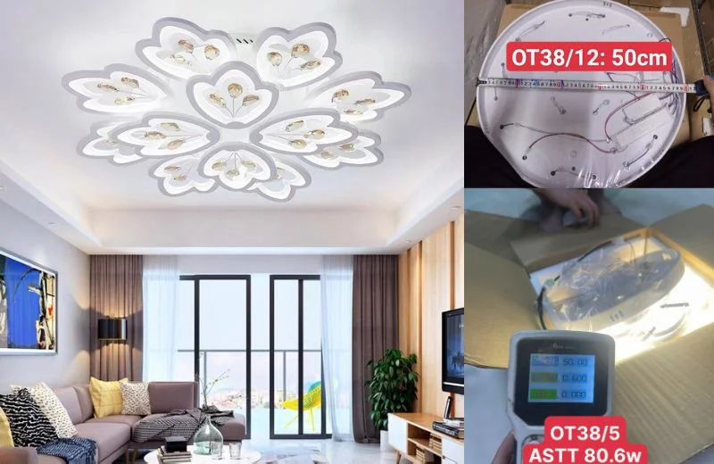 Đèn Ốp Trần Mica OT38 3