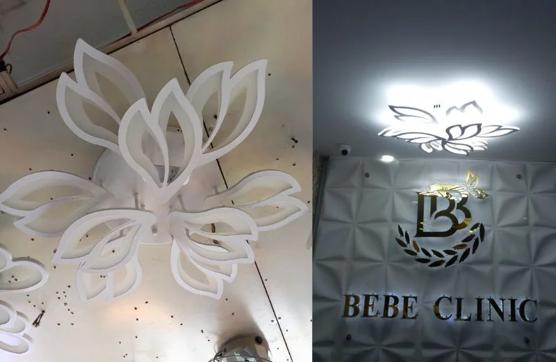 Cận Cảnh Đèn Ốp Trần Mica OT37