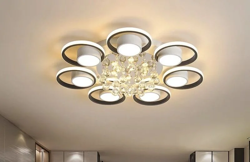 Kiểu dáng và chất liệu Đèn Ốp Trần Mica OT41