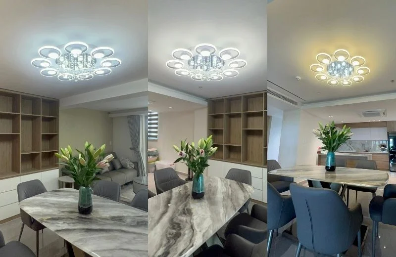 Kiểu dáng và chất liệu Đèn Ốp Trần Mica OT41