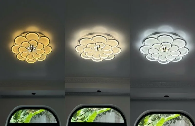 Đèn ốp trần mica OT42T16 với 3 chế độ LED