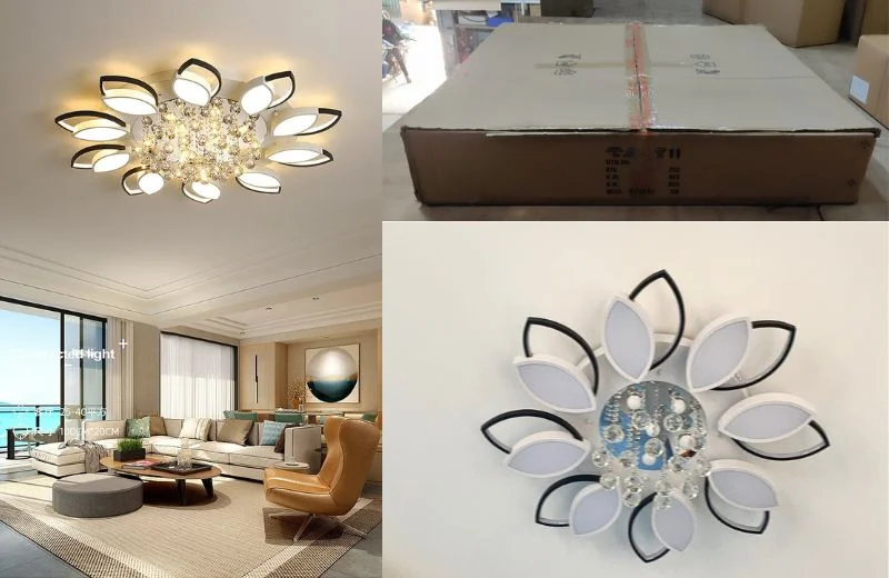 Kiểu dáng Đèn Ốp Trần Mica OT44 