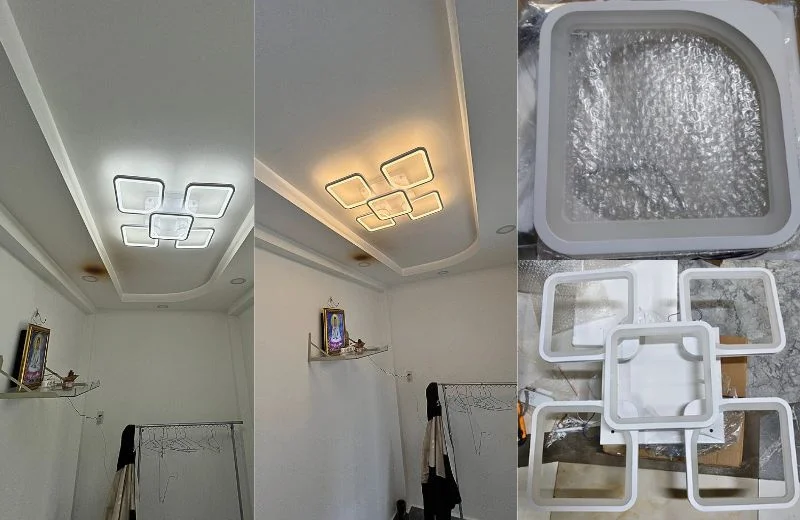 Cận cảnh Đèn Ốp Trần Mica OT8032