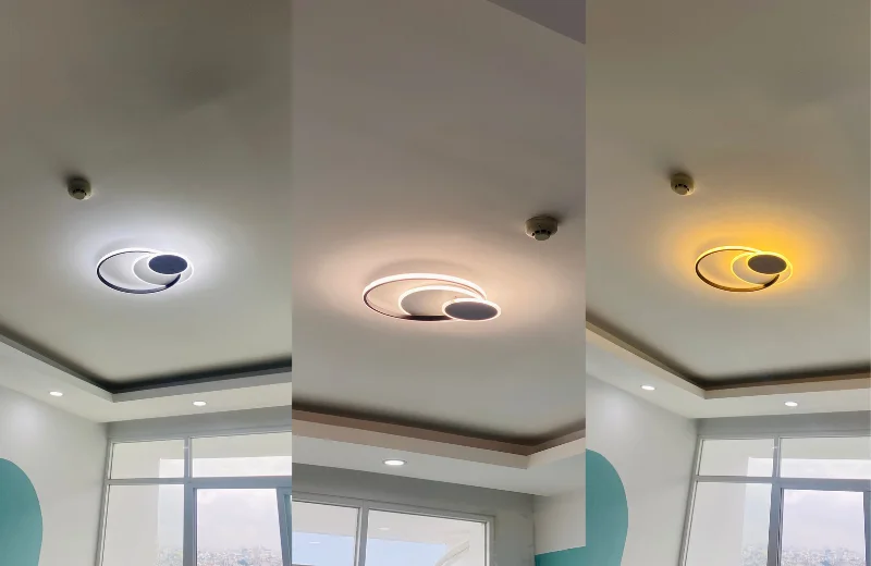 Ảnh thật Đèn Ốp Trần Mica OTA7D