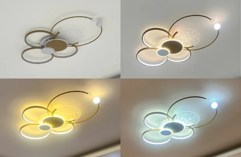 Ảnh cận Đèn Ốp Trần Mica OTA7X6VANG