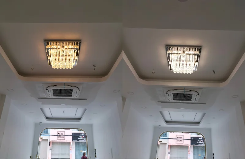 Ảnh thật Đèn Ốp Trần Pha Lê OTPL40402V