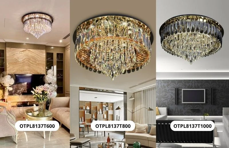Đèn Ốp Trần Pha Lê OTPL8137
