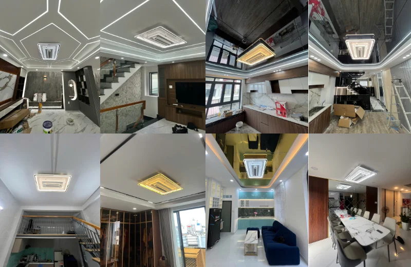 Ảnh thật Đèn Quạt Ốp Trần OTA41CN