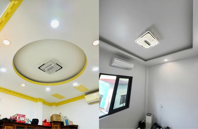 Ảnh thật Đèn Quạt Ốp Trần OTA41V