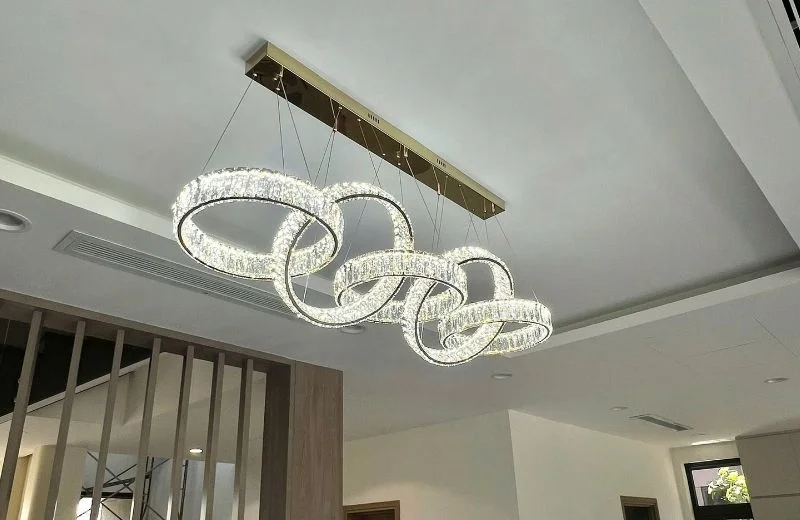 Đèn thả pha lê THD07059 thiết kế hiện đại cao cấp