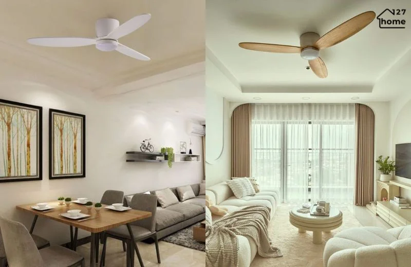 kiểu dáng và chất liệu Quạt Trần Alfie QT31B và QT31A