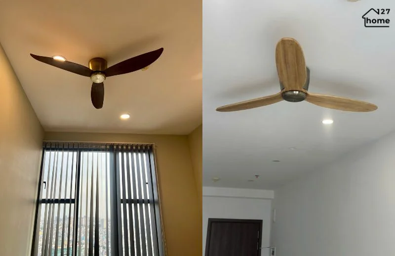 kiểu dáng và chất liệu Quạt Trần Alfie QT31D và QT31C