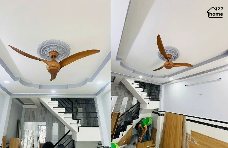 Kiểu dáng và chất liệu Quạt Trần Nivo QT62