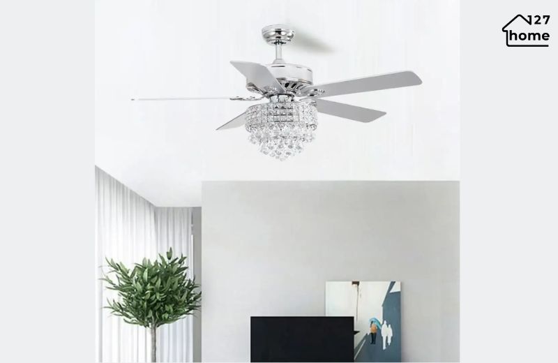 Quạt trần đèn chùm hiện đại - Thiết kế tối giản nhưng cực sang trọng, tinh tế