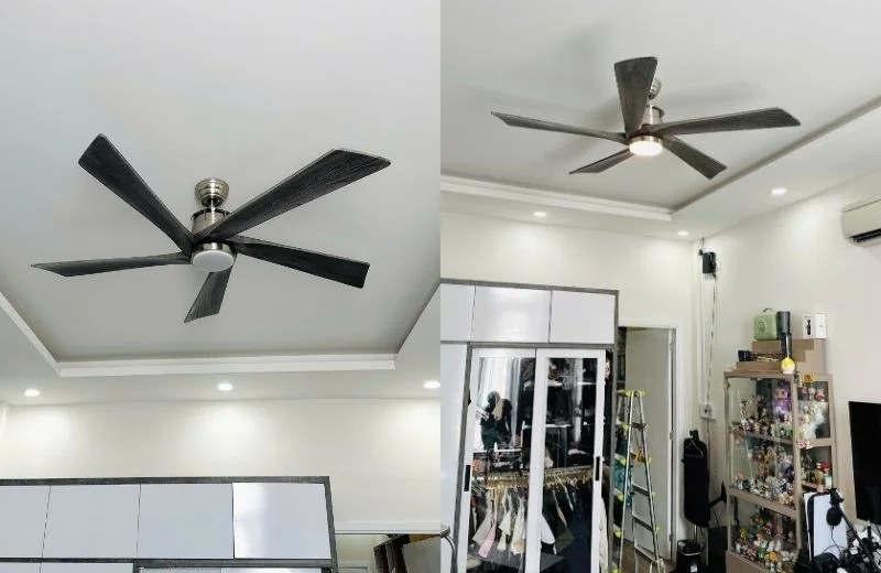 Quạt trần đèn QT60 tiện ích với khả năng làm mát mà chiếu sáng