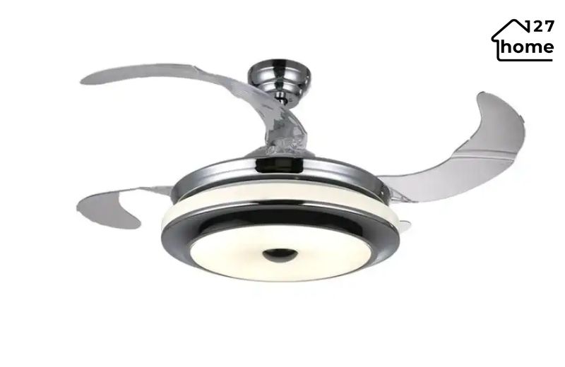 Mẫu quạt trần giấu cánh thiết kế độc đáo, phù hợp không gian sang trọng và gọn gàng