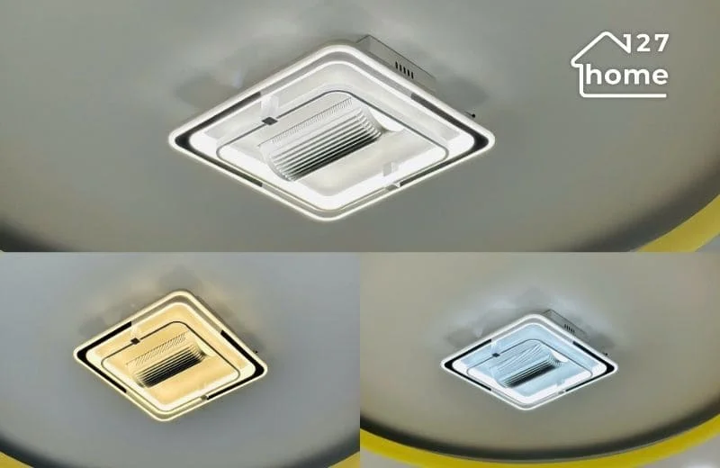 Đèn quạt ốp trần Lucia OTA41V tích hợp đèn LED 3 chế độ