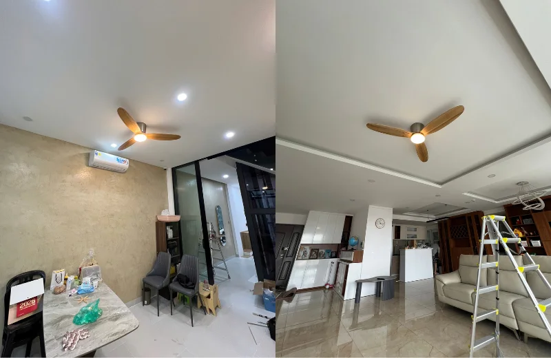 Ảnh thật Quạt Trần QT31A lắp đặt tại nhà khách hàng