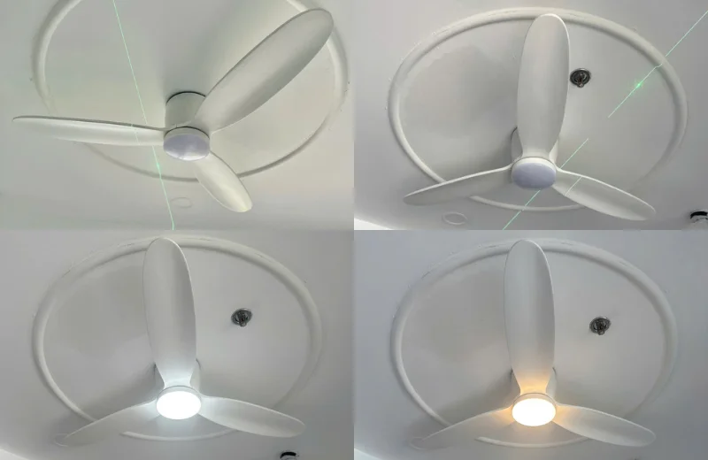 Ảnh cận chất liệu Quạt Trần QT31B 