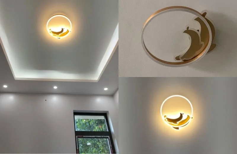 Ảnh thực tế đèn ốp trần mica OTA8870 
