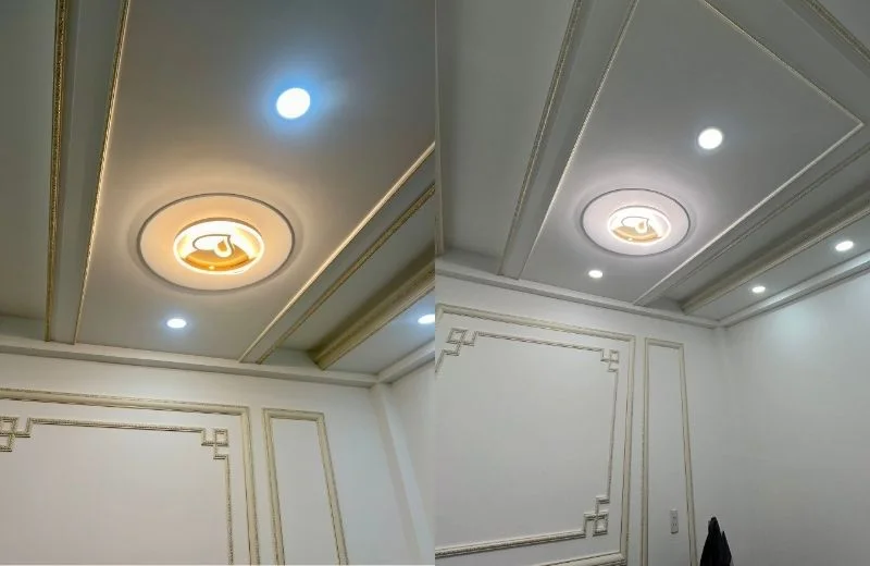 Ảnh thực tế đèn ốp trần mica OTA8876