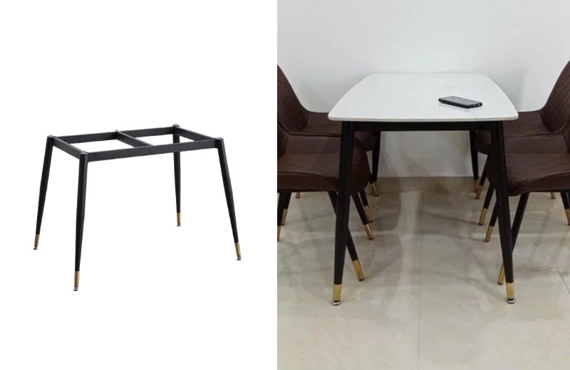 Chân bàn ăn CT002 dễ ghép mặt bàn từ 1,2 - 1,8m