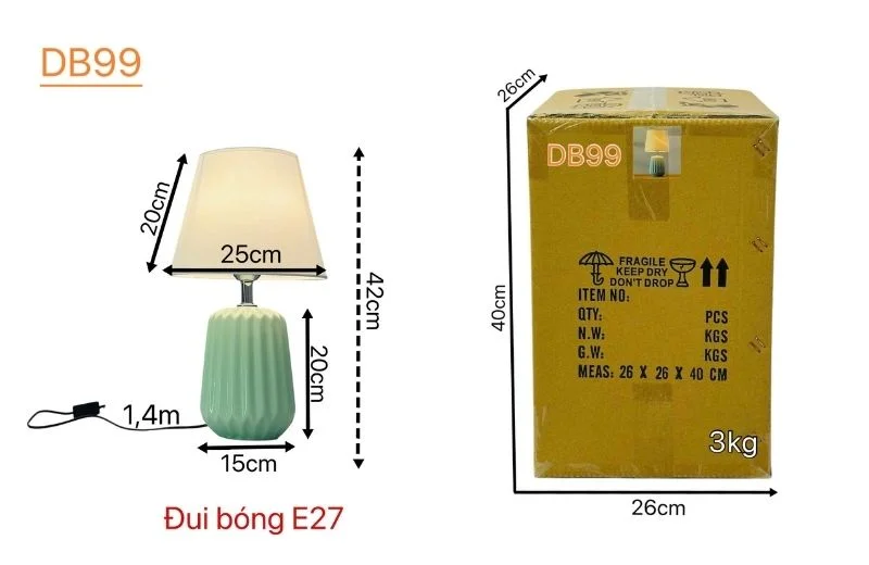 Chi tiết đèn bàn DB99