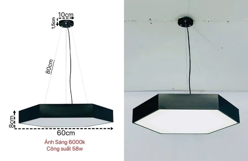 Chi tiết đèn thả hiện đại THD7064